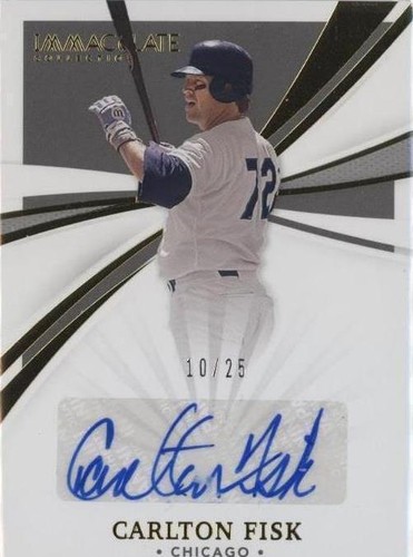 2021 Panini Immaculate Collection - Carlton Fisk #IS-CF
