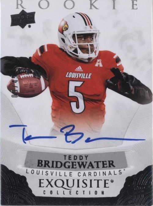 2013 Exquisite Collection Teddy Bridgewater #ER-TB