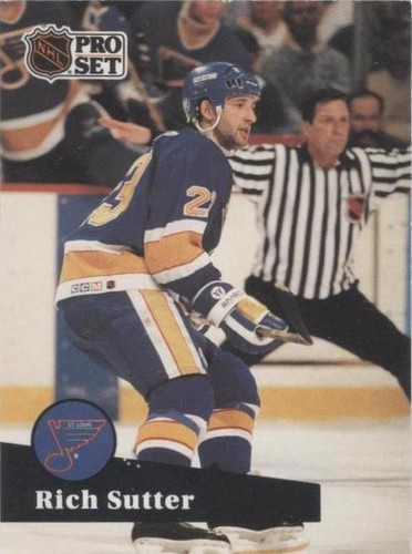 1991-92 Pro Set - Rich Sutter #217
