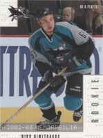2002-03 In the Game Be A Player Memorabilia - Niko Dimitrakos #365