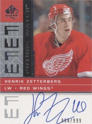 2002-03 SP Authentic - Henrik Zetterberg #186