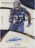 2015 Panini Immaculate Collection Landon Collins #123