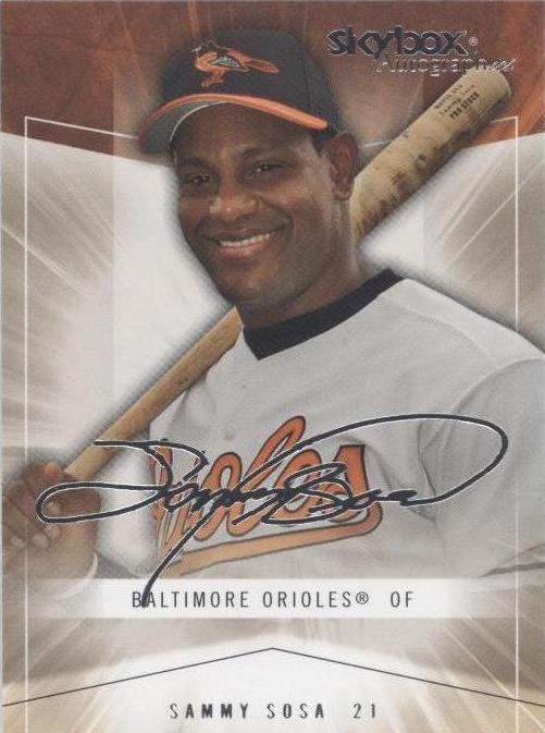 2005 Skybox Autographics - Sammy Sosa #13