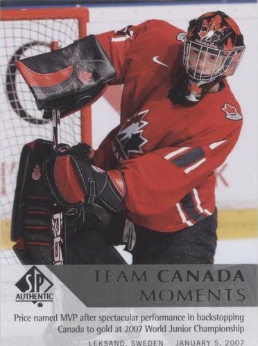 2012-13 SP Authentic - Carey Price #193