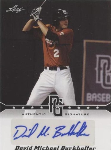 2013 Leaf Perfect Game Showcase - David Michael Burkhalter #A-DMB