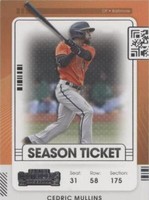 2021 Panini Contenders - Cedric Mullins #50