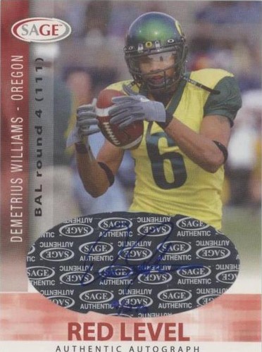 2006 SAGE Demetrius Williams #A54