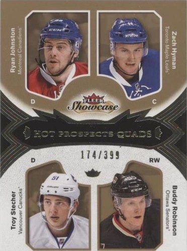 2016-17 Upper Deck Fleer Showcase - Buddy Robinson Ryan Johnston Troy Stecher #106