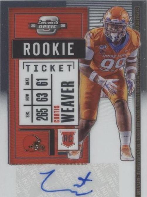 2020 Panini Contenders Optic Curtis Weaver #185