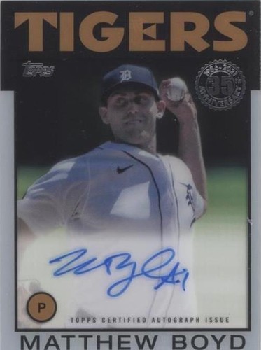 2021 Topps Clearly Authentic Autographs - Matthew Boyd #86TBA-MBO