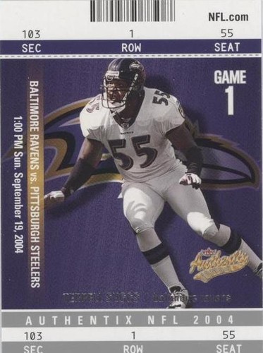 2004 Fleer Authentix Terrell Suggs #93