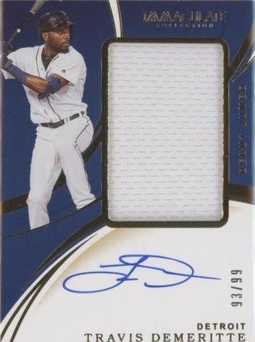 2020 Panini Immaculate Collection - Travis Demeritte #DJA-TD