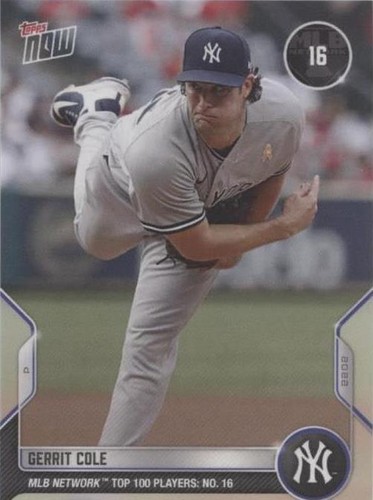 2022 Topps Now MLB Network Top 100 Players - Gerrit Cole #T-16