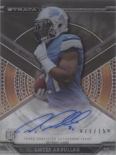 2015 Topps Strata Ameer Abdullah #SA-AA