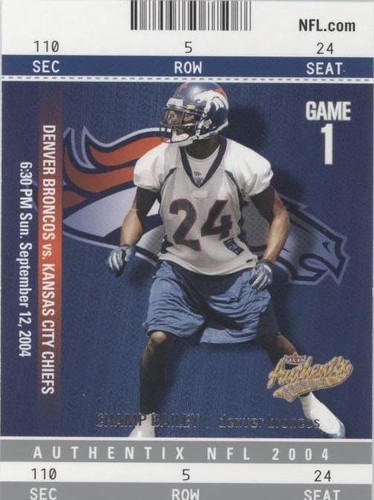 2004 Fleer Authentix Champ Bailey #20