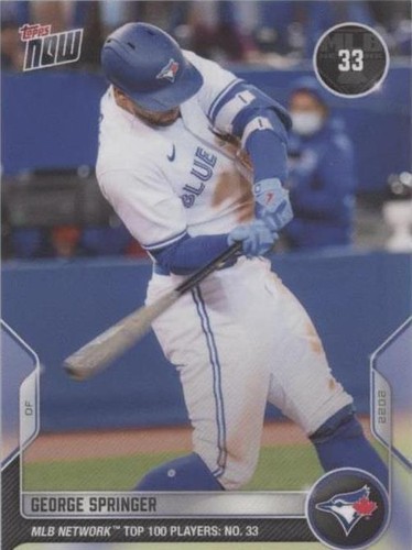 2022 Topps Now MLB Network Top 100 Players - George Springer #T-33