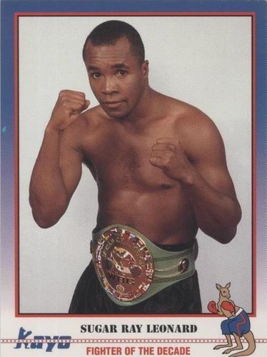 1991 KAYO SUGAR RAY LEONARD BOXING CARD #156 ~ PALMER PARK