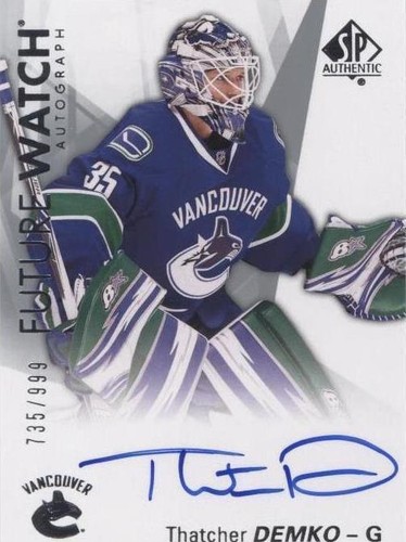 2016-17 SP Authentic - Thatcher Demko #185