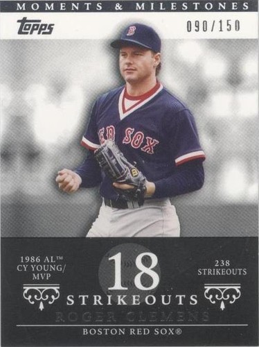 2007 Topps Moments & Milestones - Roger Clemens #18-18