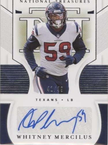 2020 Panini National Treasures Whitney Mercilus #S-WM