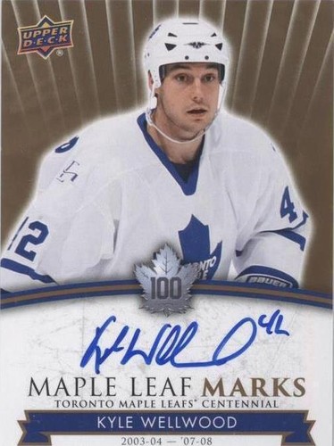 2017 Upper Deck Toronto Maple Leafs Centennial - Kyle Wellwood #MLM-WE