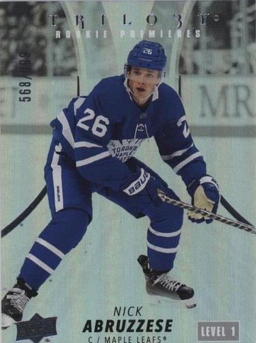 2022-23 Upper Deck Trilogy - Nicholas Abruzzese #111