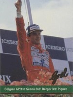 1992 Grid Motorcard Formula 1 - Ayrton Senna Gerhard Berger Nelson Piquet #110