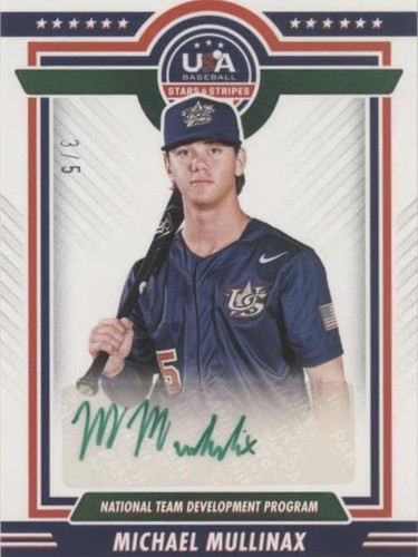 2022 Panini USA Baseball Stars & Stripes - Michael Mullinax #NTDP-MM