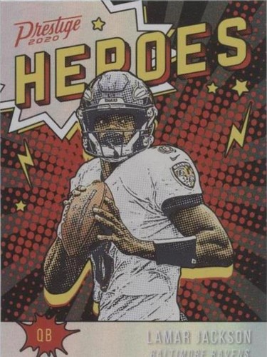 2020 Panini Prestige Lamar Jackson #HE-LJ