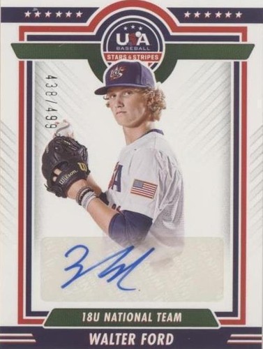 2022 Panini USA Baseball Stars & Stripes - Walter Ford #18US-WF