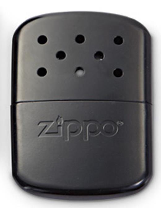 Zippo Black 12 hour Hand Warmer With Cloth Pouch, 40334 New In Box