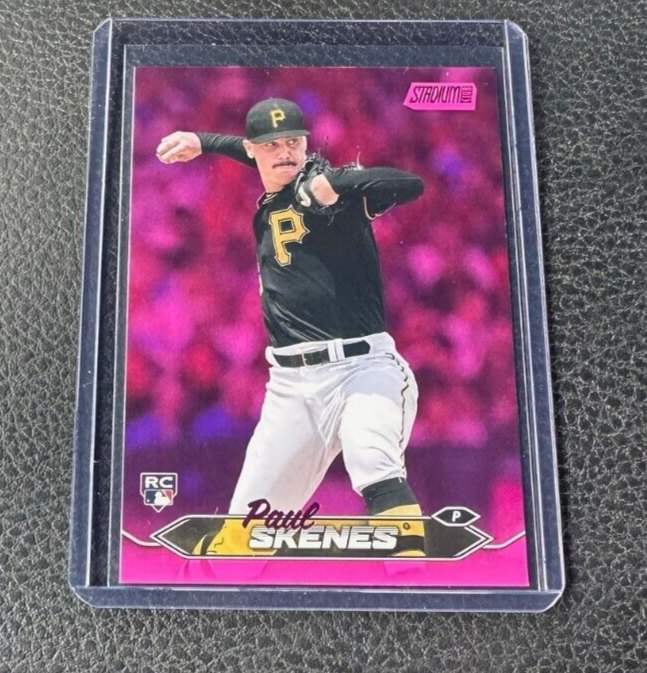 2024 Topps Stadium Club Paul Skenes Rookie Pink Foil