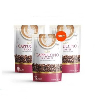 3x Be Easy Cappuccino Coffee Nang Bee Weight Control 10 sachets 70 Kcal slimming