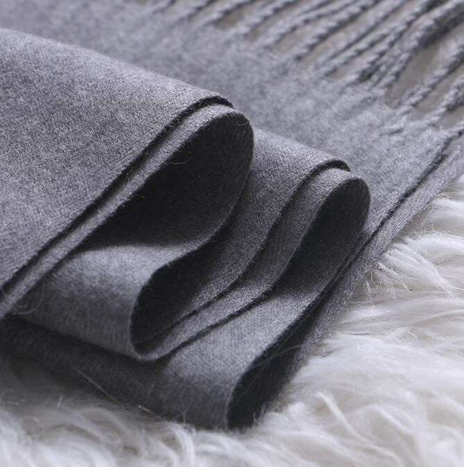 Womens Mens 70" x 21" Oversized Blanket 100% Cashmere Wool Shawl Wrap Scarf