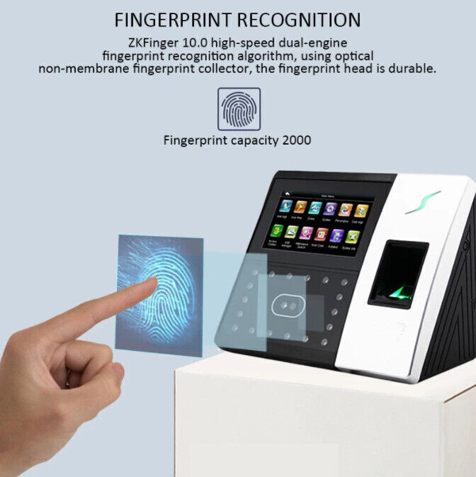 ZKTeco iFace702-S Biometric Face Fingerprint Time Attendance Access Control