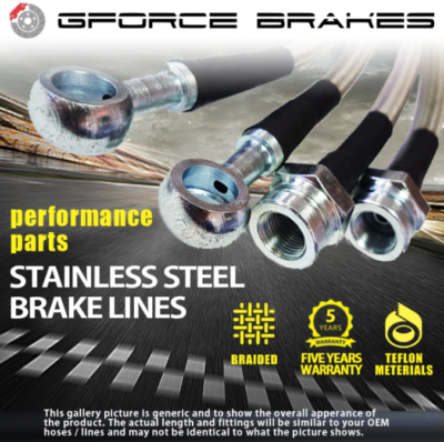 Stainless Steel Brake Lines for 1993-2002 Toyota Corolla (R-Dics)