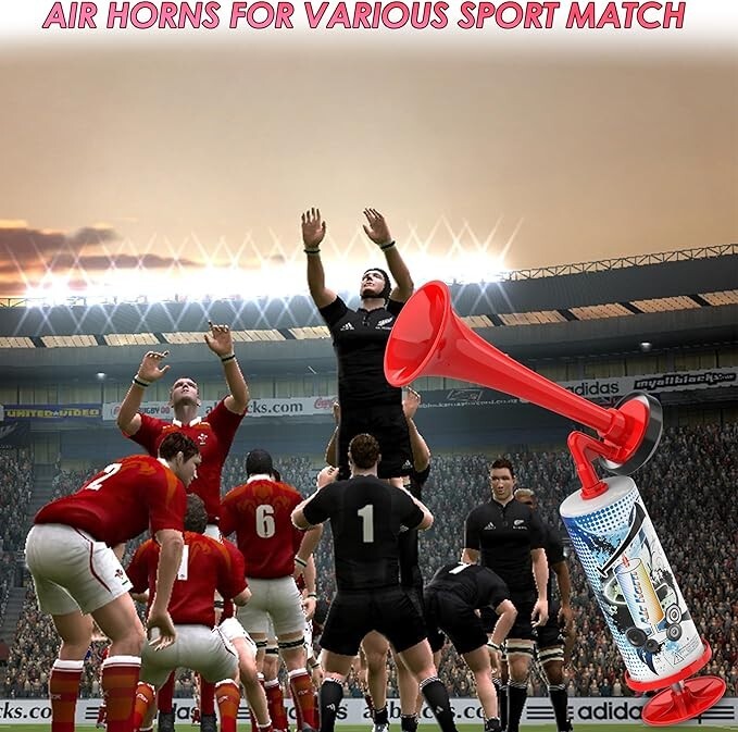 12 '' Air Horn Pump Hand Push Loud Noise Maker for Parties Sports Events Prank