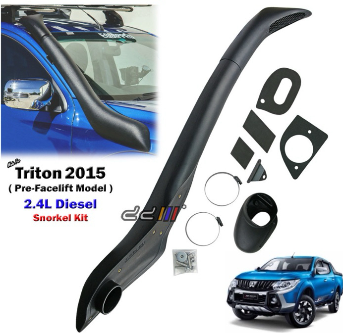 Vehicle Snorkel Kit For Mitsubishi Triton Pickup 2.4L 4N15 2015-2018 Wedge Head