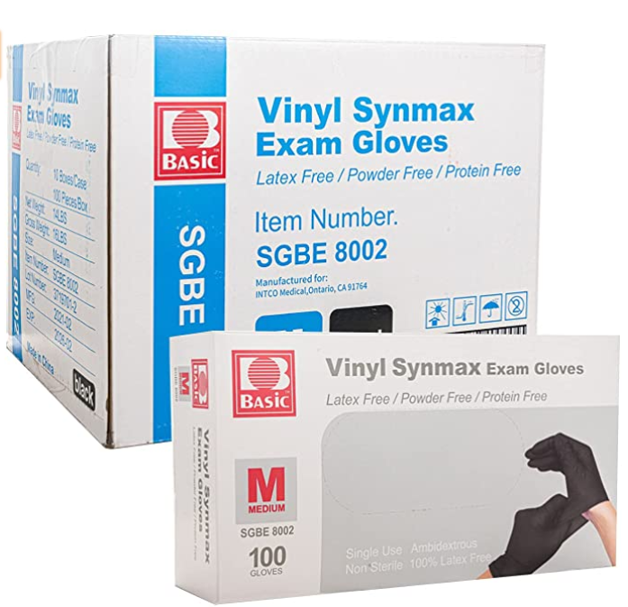 10-2000pcs  Black Vinyl Gloves -S M  L  XL