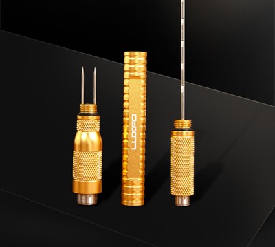 LUXFO 3 in 1 Cigar Draw Enhancer Needle Tool Cigar Punch& Holder Cigars Drill