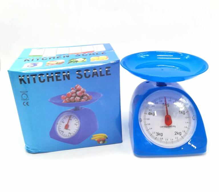 Bilancia Da Cucina Analogica Colorata Fino a 5Kg Dietetica Pesa Alimenti bal