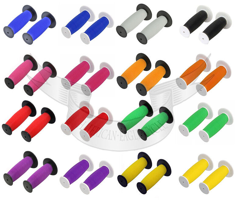 NEW! Two Tone Mushroom Bicycle Handle Bar Grips Crusier Lowrider BMX Kids Bike