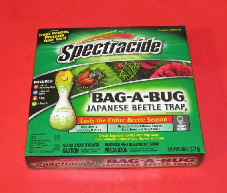 SPECTRACIDE Bag-A-Bug Japanese Beetle Trap Ready To Use 1 Trap / 2 Bags / Bait