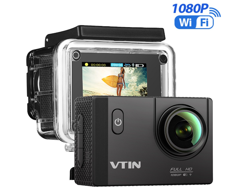 Sport Action Cam Kamera 2.0 Zoll Full HD 1080P WiFi Wasserdichte 170° Cam