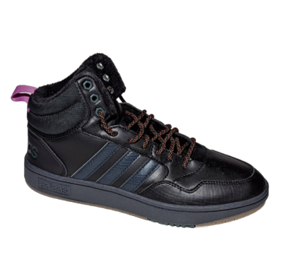 adidas Hoops 3.0 Mid Winter Basketball Shoes Mens 9.5 GZ6681 Black