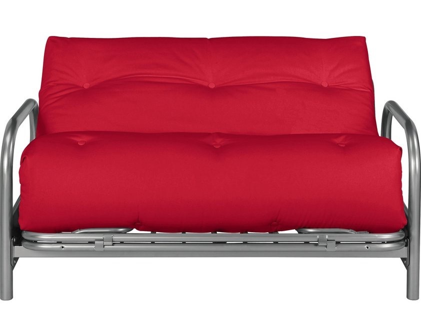 2 Seater Metal Framed Colour Match Mexico Futon Sofa Bed, Double Bed