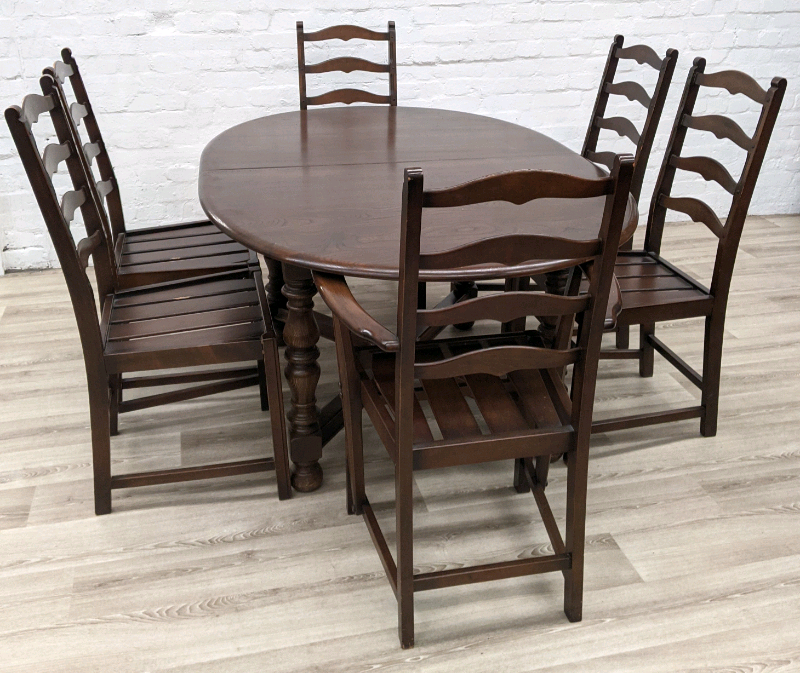 Ercol Extending Dining Table With Six Chairs (DELIVERY AVAILABLE) in East End, Glasgow Gumtree
