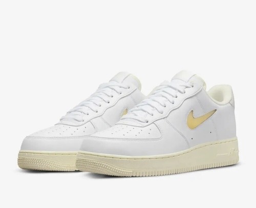 Nike Air Force 1 ホワイト/イエロー 高トップ Nike Air Force 1 '07 LX White Pale Vanilla Yellow Men's Size