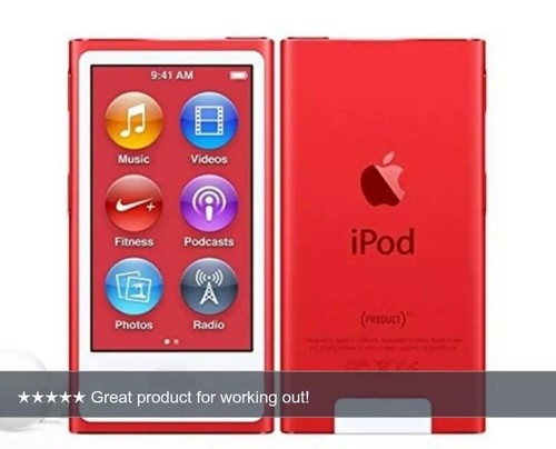Apple iPOD NANO 7th Gen 16GB PRODUCT RED A1446 (Latest Model Apple iPOD NANO 7th Gen 16GB PRODUCT RED A1446 (Latest Model