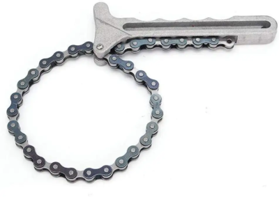 Oil clearance filter chain